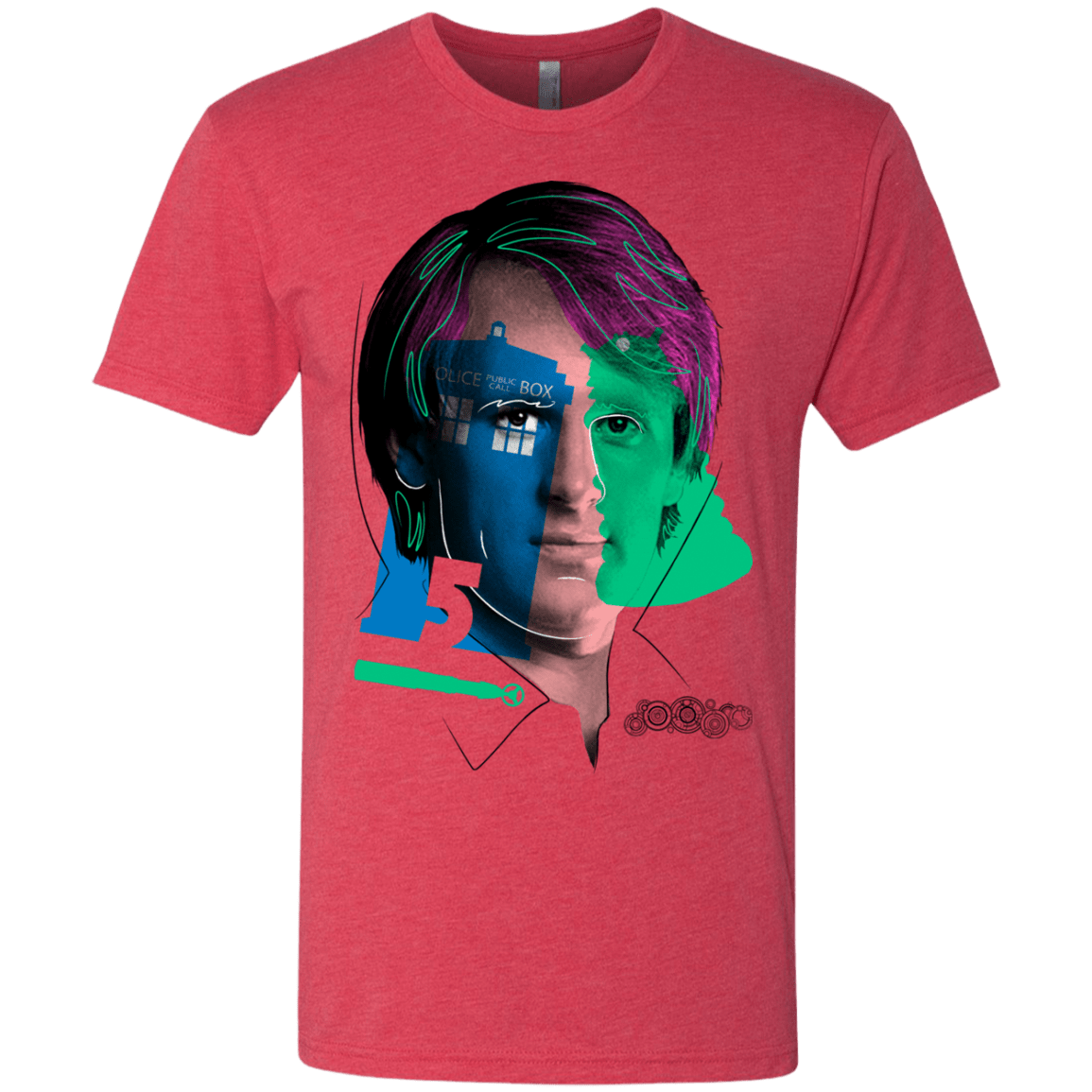 T-Shirts Vintage Red / S Doctor Warwhol 5 Men's Triblend T-Shirt