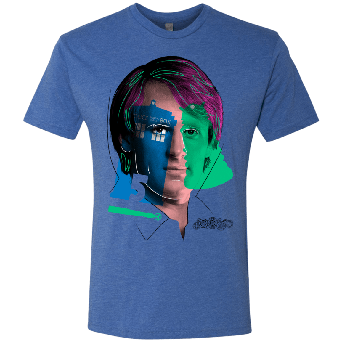 T-Shirts Vintage Royal / S Doctor Warwhol 5 Men's Triblend T-Shirt