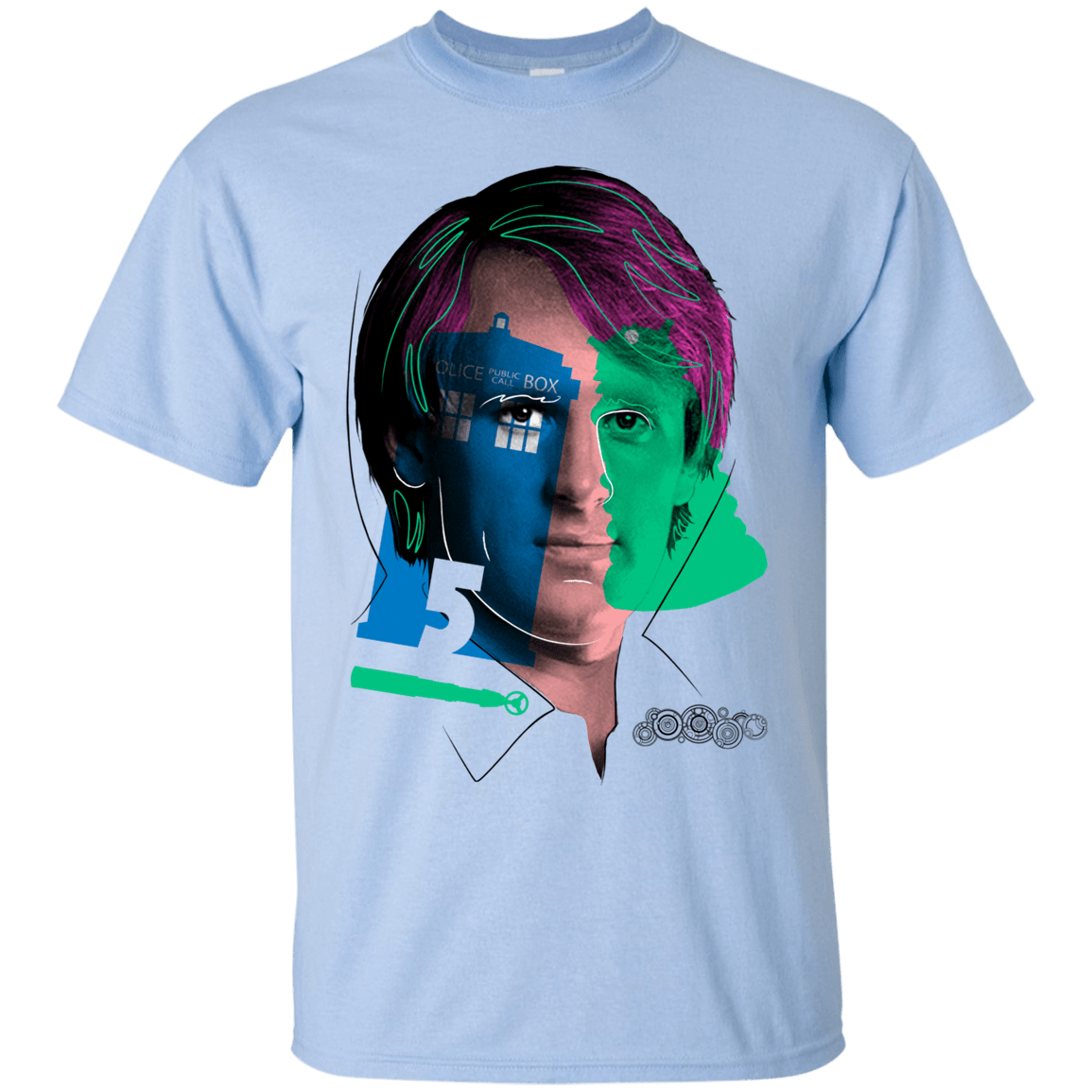 T-Shirts Light Blue / S Doctor Warwhol 5 T-Shirt