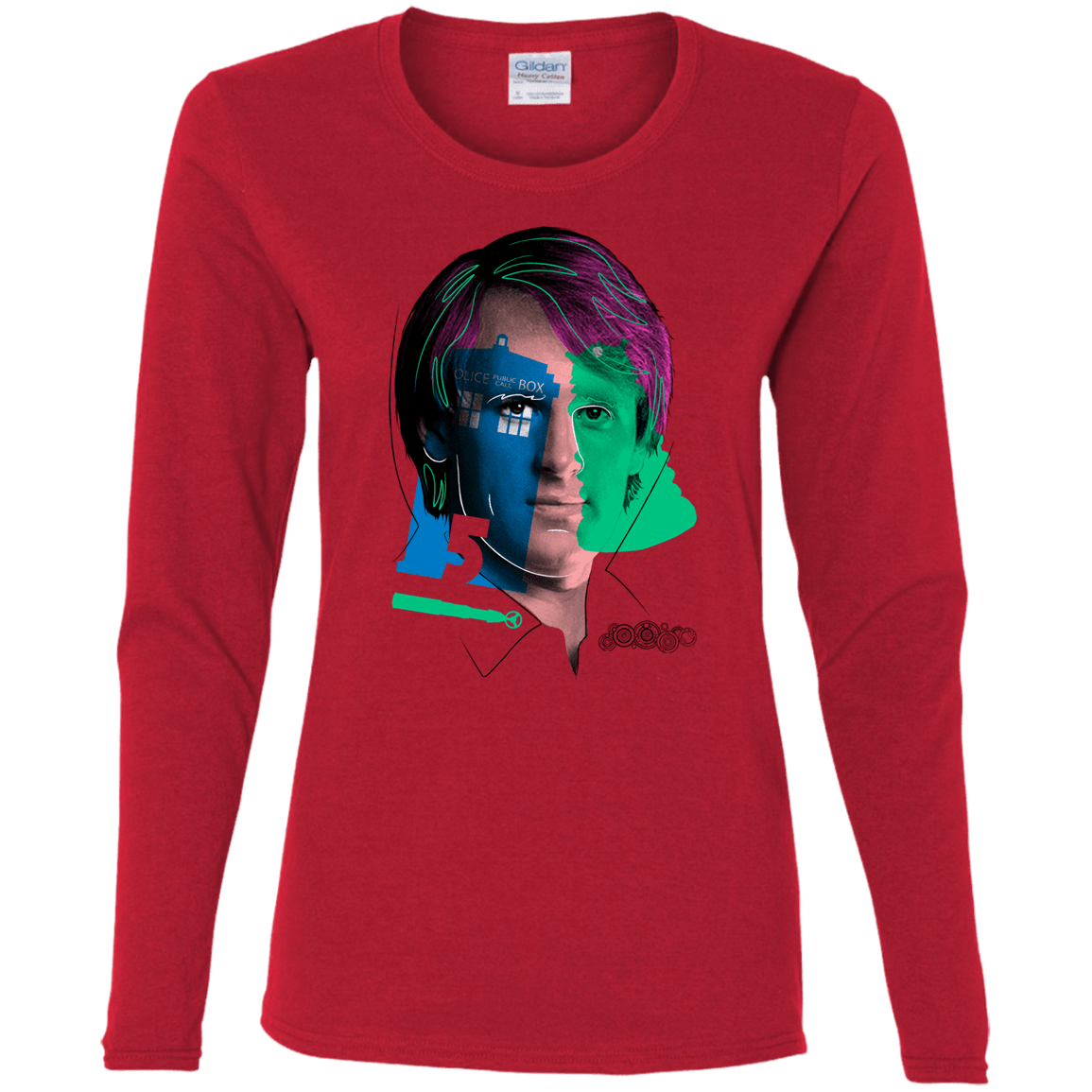 T-Shirts Red / S Doctor Warwhol 5 Women's Long Sleeve T-Shirt