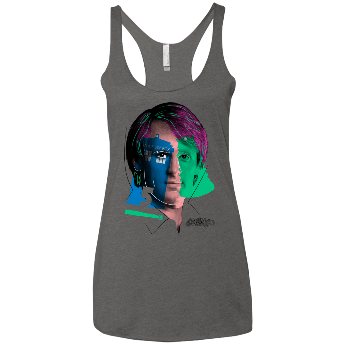 T-Shirts Premium Heather / X-Small Doctor Warwhol 5 Women's Triblend Racerback Tank