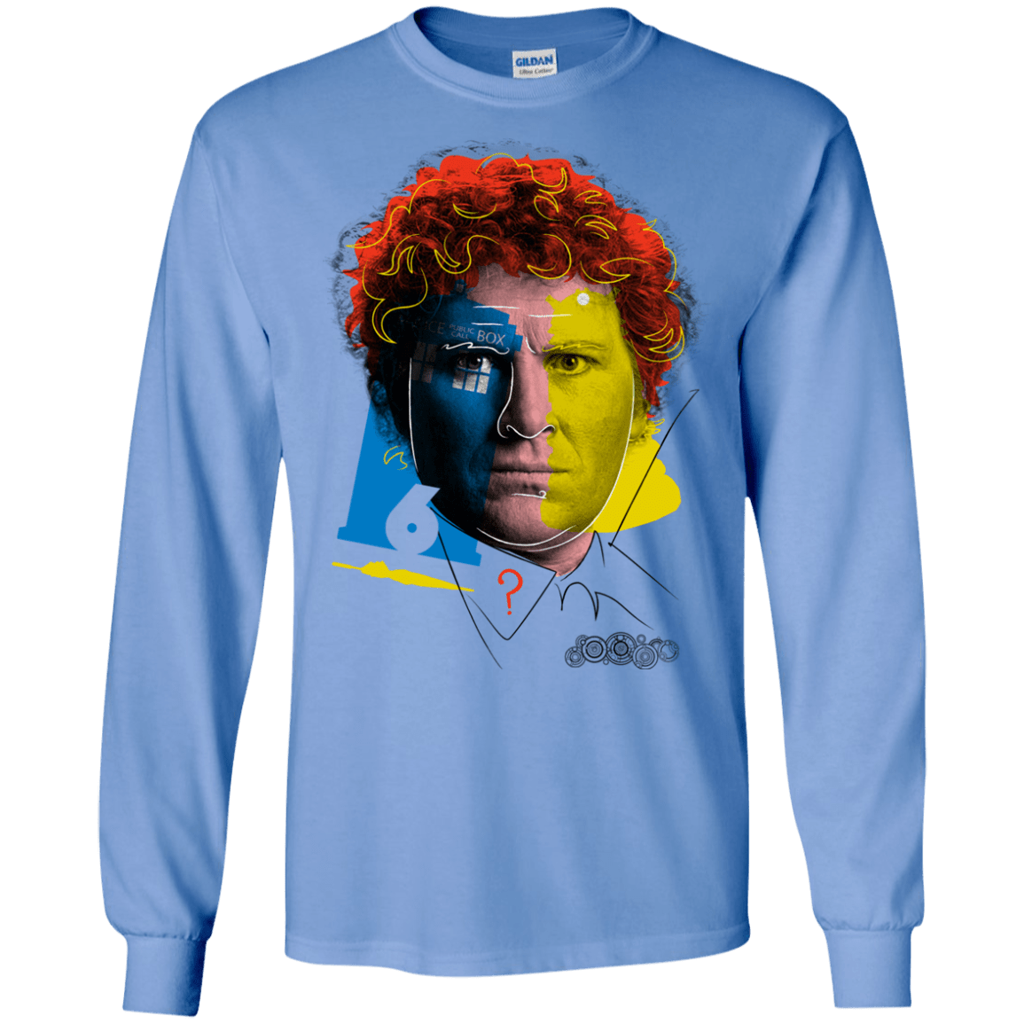 T-Shirts Carolina Blue / S Doctor Warwhol 6 Men's Long Sleeve T-Shirt