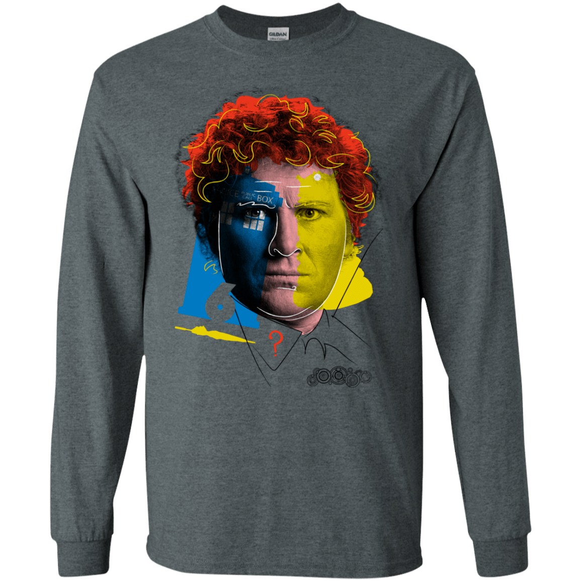 T-Shirts Dark Heather / S Doctor Warwhol 6 Men's Long Sleeve T-Shirt