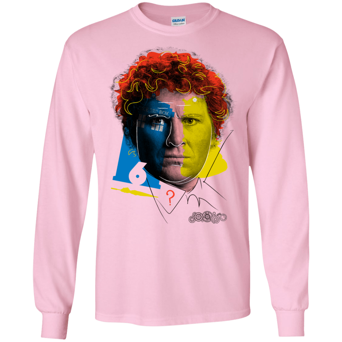 T-Shirts Light Pink / S Doctor Warwhol 6 Men's Long Sleeve T-Shirt