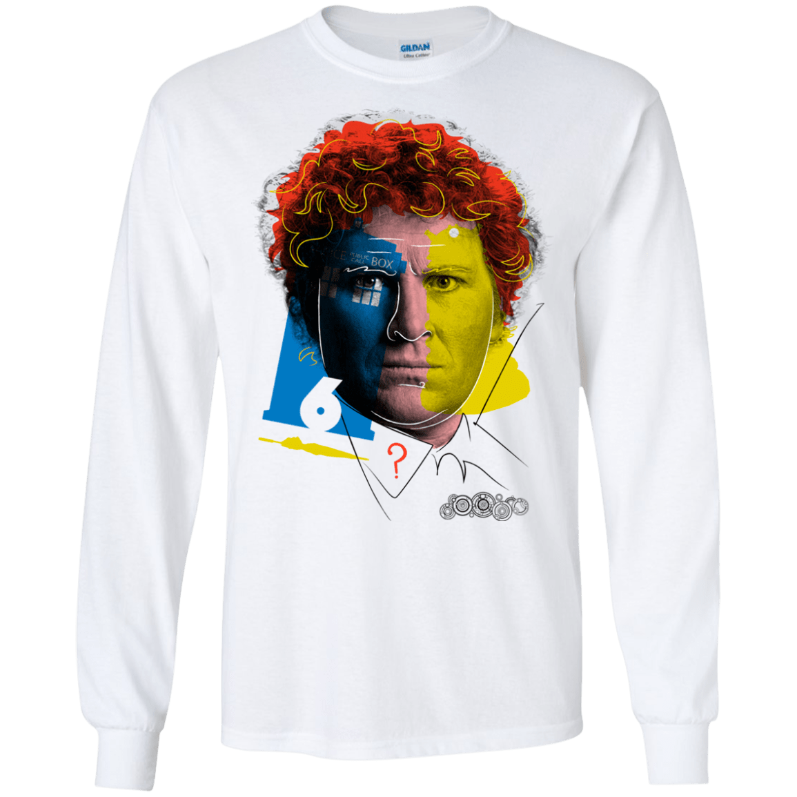 T-Shirts White / S Doctor Warwhol 6 Men's Long Sleeve T-Shirt