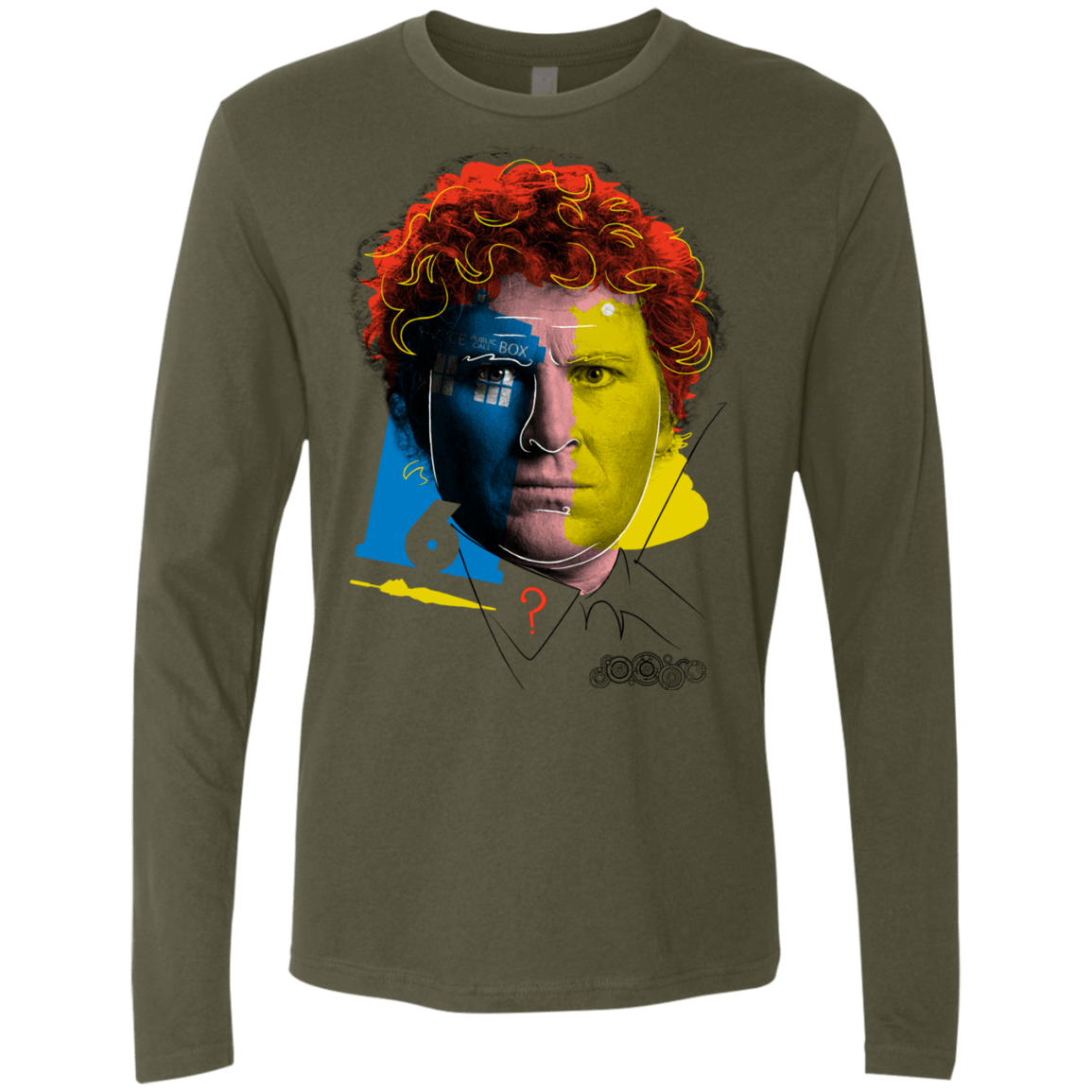 T-Shirts Military Green / S Doctor Warwhol 6 Men's Premium Long Sleeve