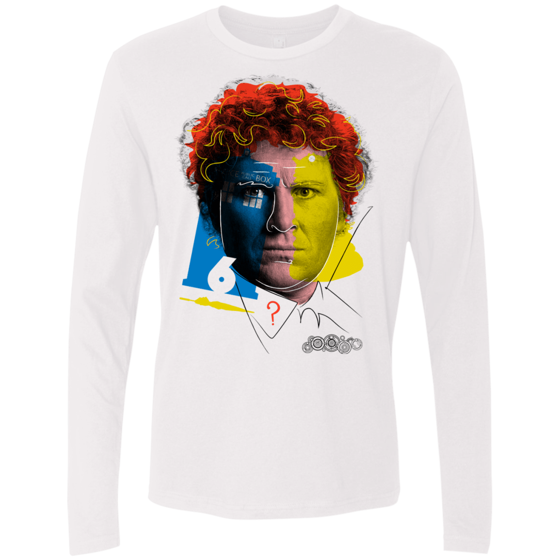 T-Shirts White / S Doctor Warwhol 6 Men's Premium Long Sleeve