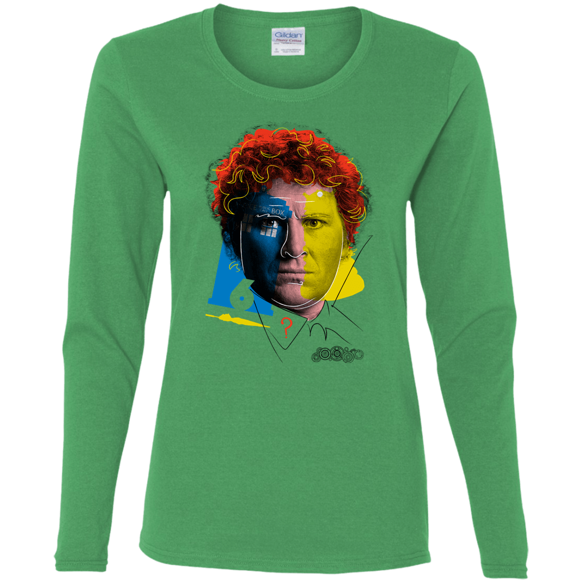 T-Shirts Irish Green / S Doctor Warwhol 6 Women's Long Sleeve T-Shirt