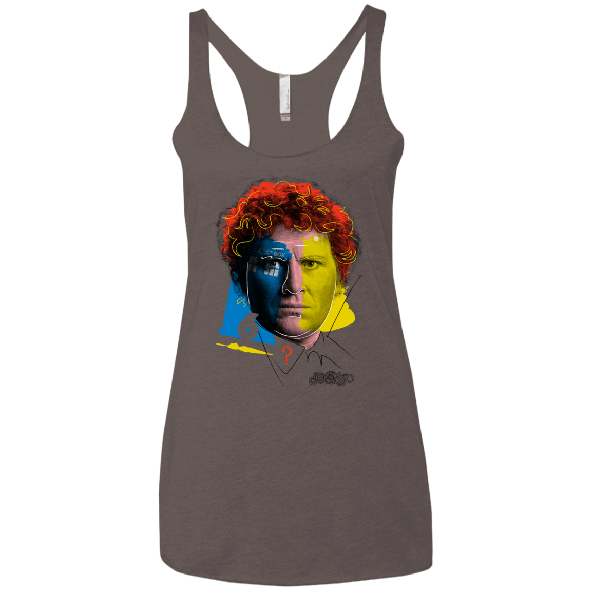 T-Shirts Macchiato / X-Small Doctor Warwhol 6 Women's Triblend Racerback Tank