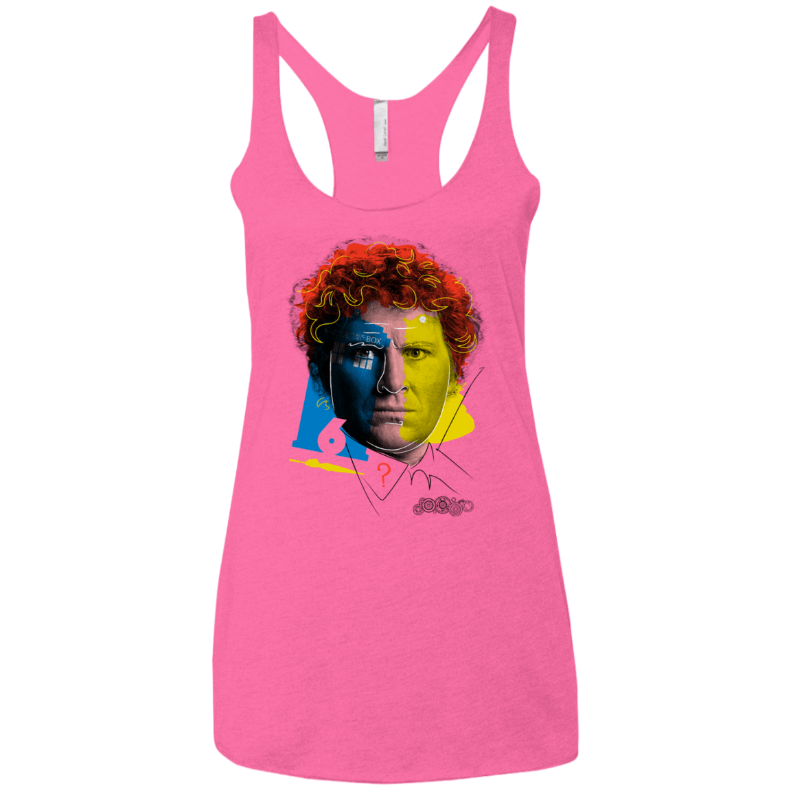 T-Shirts Vintage Pink / X-Small Doctor Warwhol 6 Women's Triblend Racerback Tank