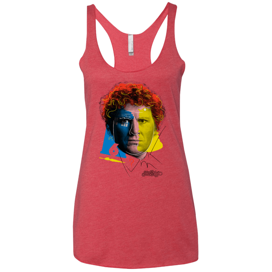 T-Shirts Vintage Red / X-Small Doctor Warwhol 6 Women's Triblend Racerback Tank