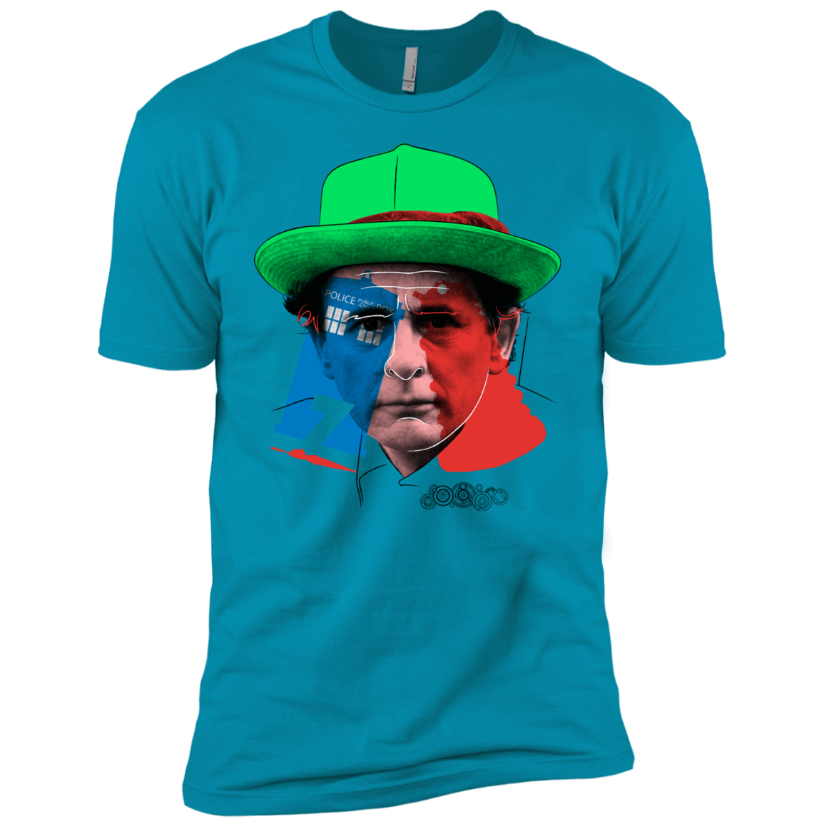 T-Shirts Turquoise / YXS Doctor Warwhol 7 Boys Premium T-Shirt