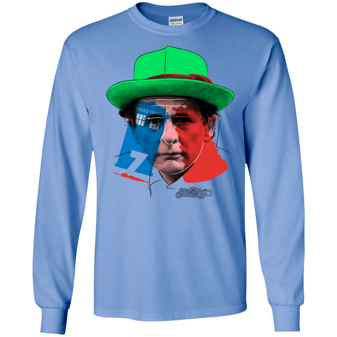 T-Shirts Carolina Blue / S Doctor Warwhol 7 Men's Long Sleeve T-Shirt