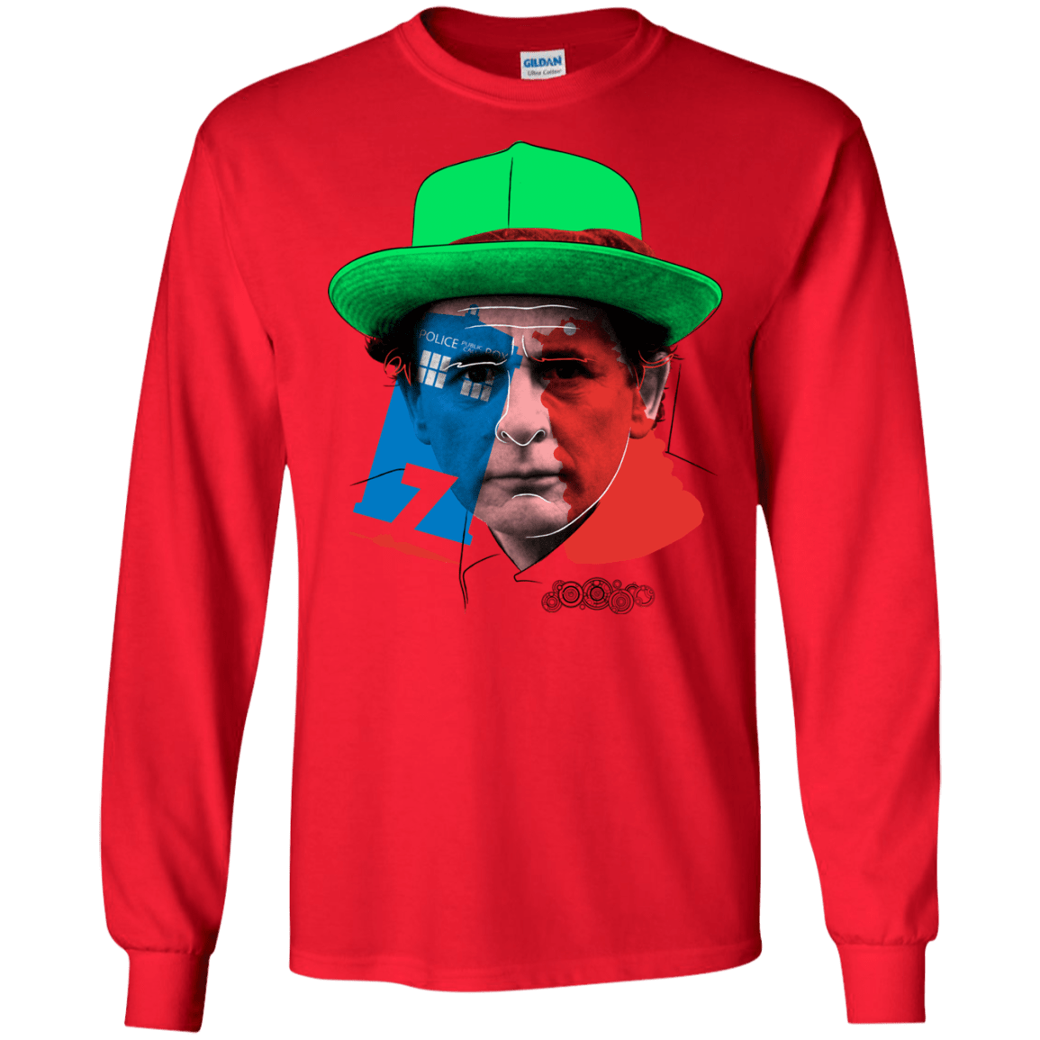 T-Shirts Red / S Doctor Warwhol 7 Men's Long Sleeve T-Shirt