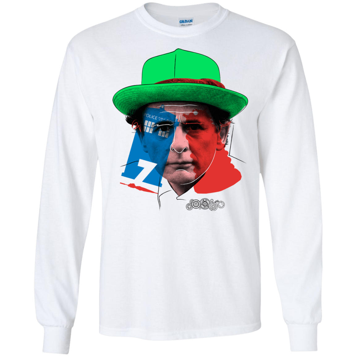 T-Shirts White / S Doctor Warwhol 7 Men's Long Sleeve T-Shirt