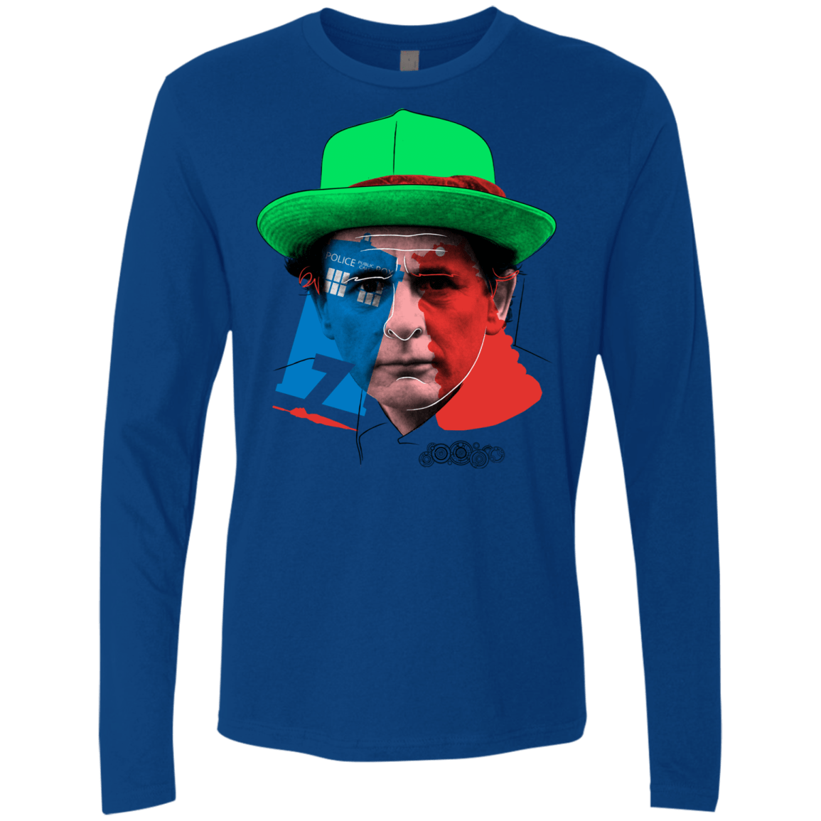T-Shirts Royal / S Doctor Warwhol 7 Men's Premium Long Sleeve