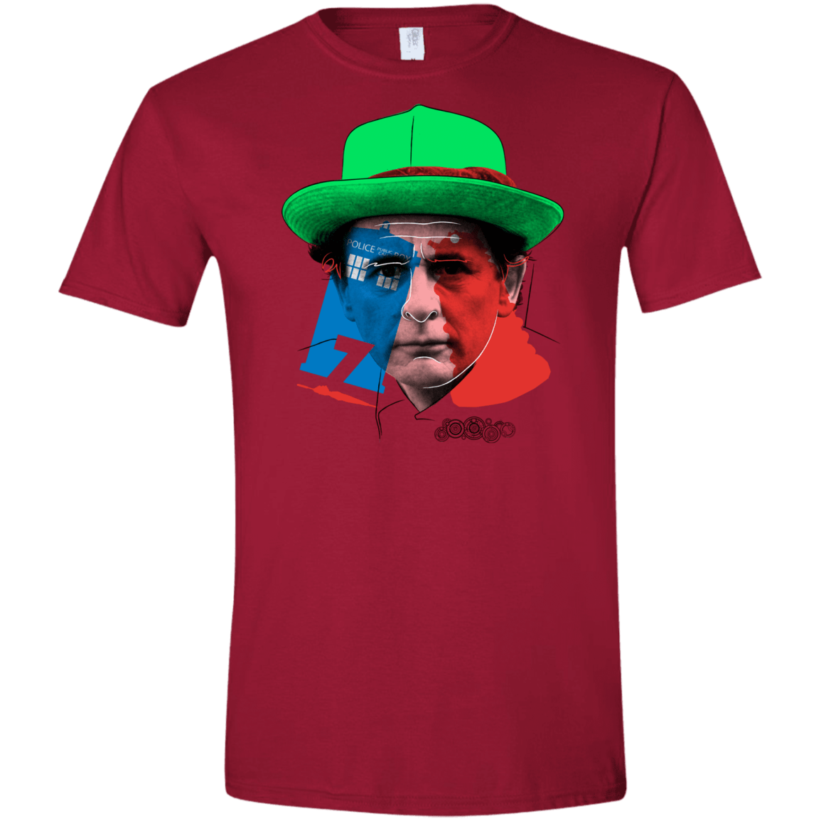 T-Shirts Cardinal Red / S Doctor Warwhol 7 Men's Semi-Fitted Softstyle