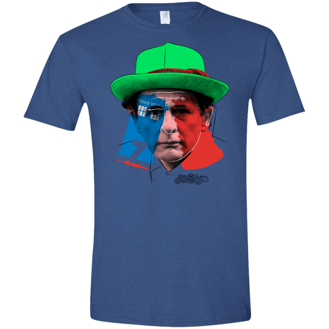 T-Shirts Heather Royal / X-Small Doctor Warwhol 7 Men's Semi-Fitted Softstyle