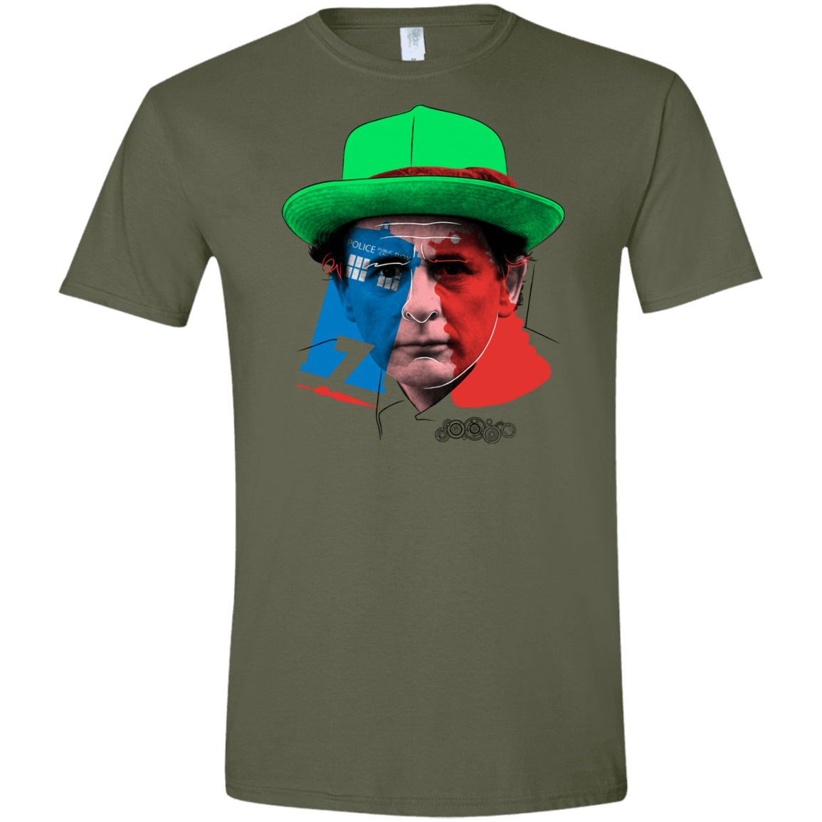 T-Shirts Military Green / S Doctor Warwhol 7 Men's Semi-Fitted Softstyle