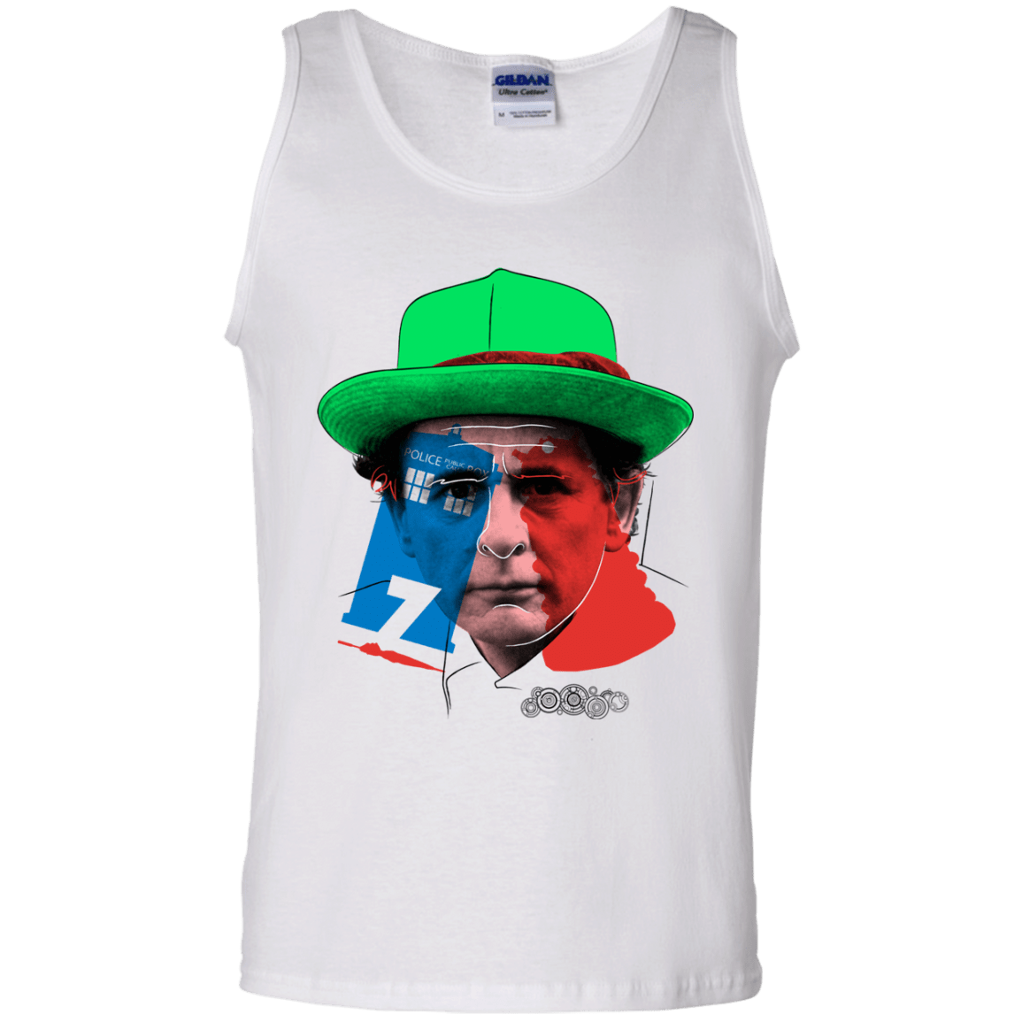 T-Shirts White / S Doctor Warwhol 7 Men's Tank Top