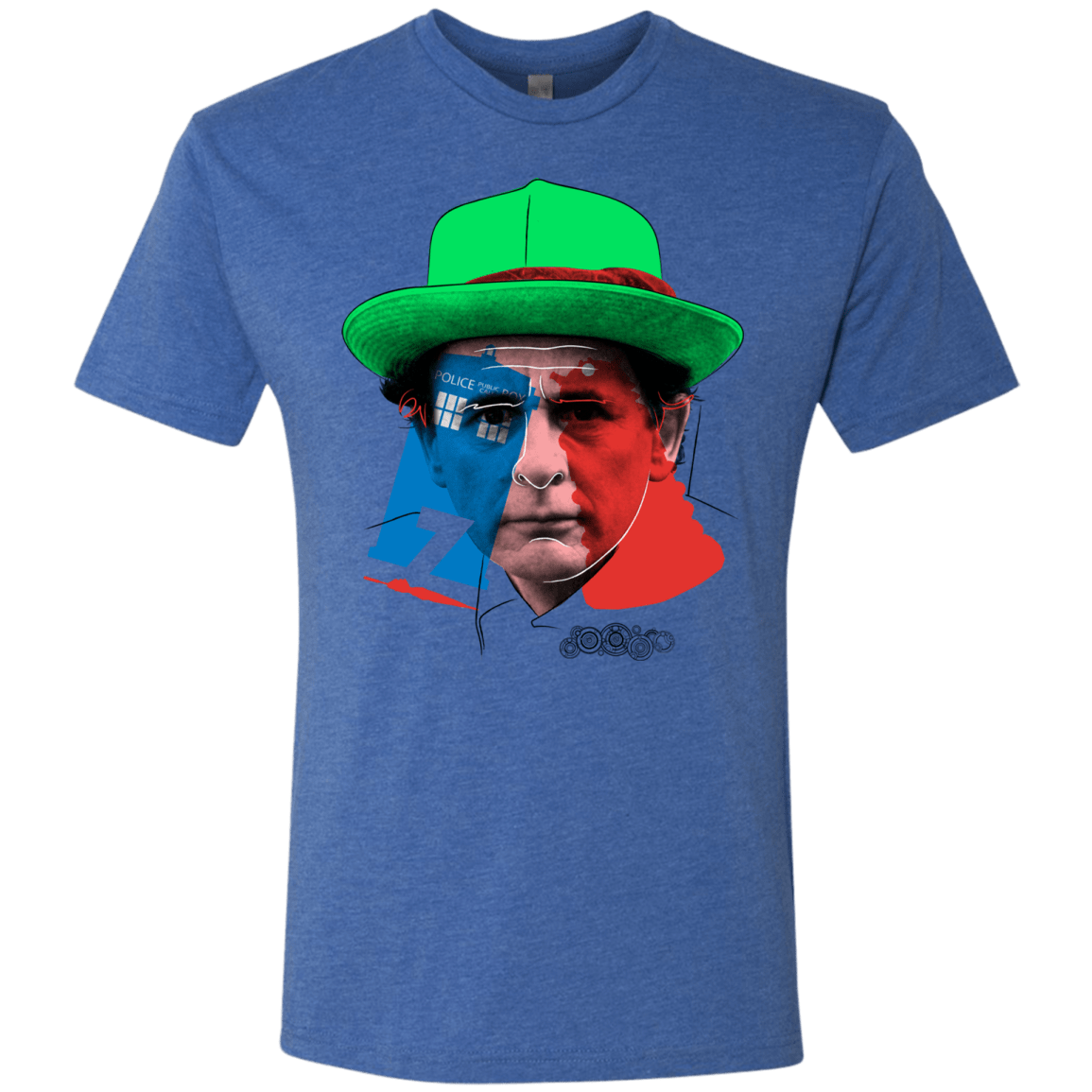 T-Shirts Vintage Royal / S Doctor Warwhol 7 Men's Triblend T-Shirt