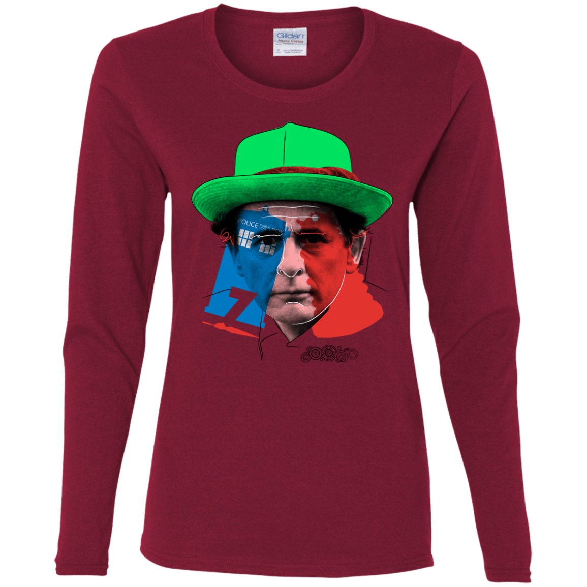 T-Shirts Cardinal / S Doctor Warwhol 7 Women's Long Sleeve T-Shirt