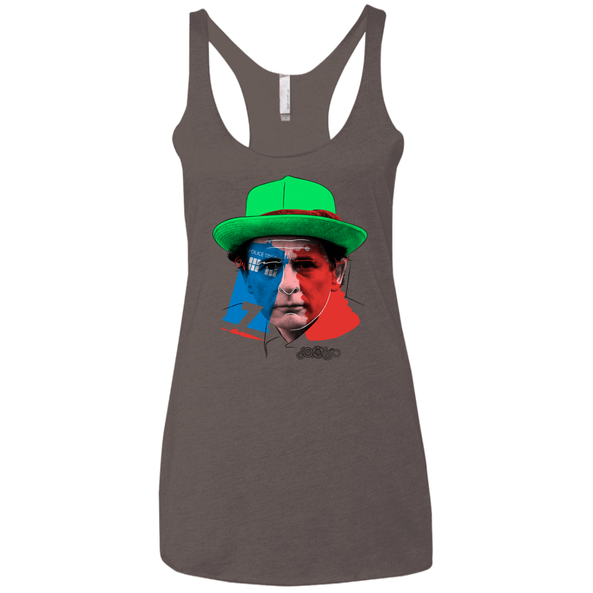 T-Shirts Macchiato / X-Small Doctor Warwhol 7 Women's Triblend Racerback Tank