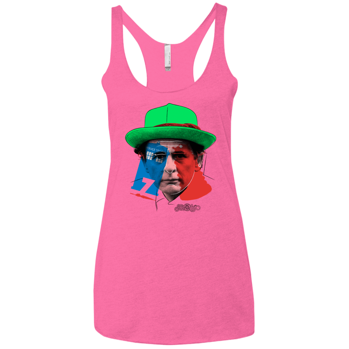 T-Shirts Vintage Pink / X-Small Doctor Warwhol 7 Women's Triblend Racerback Tank