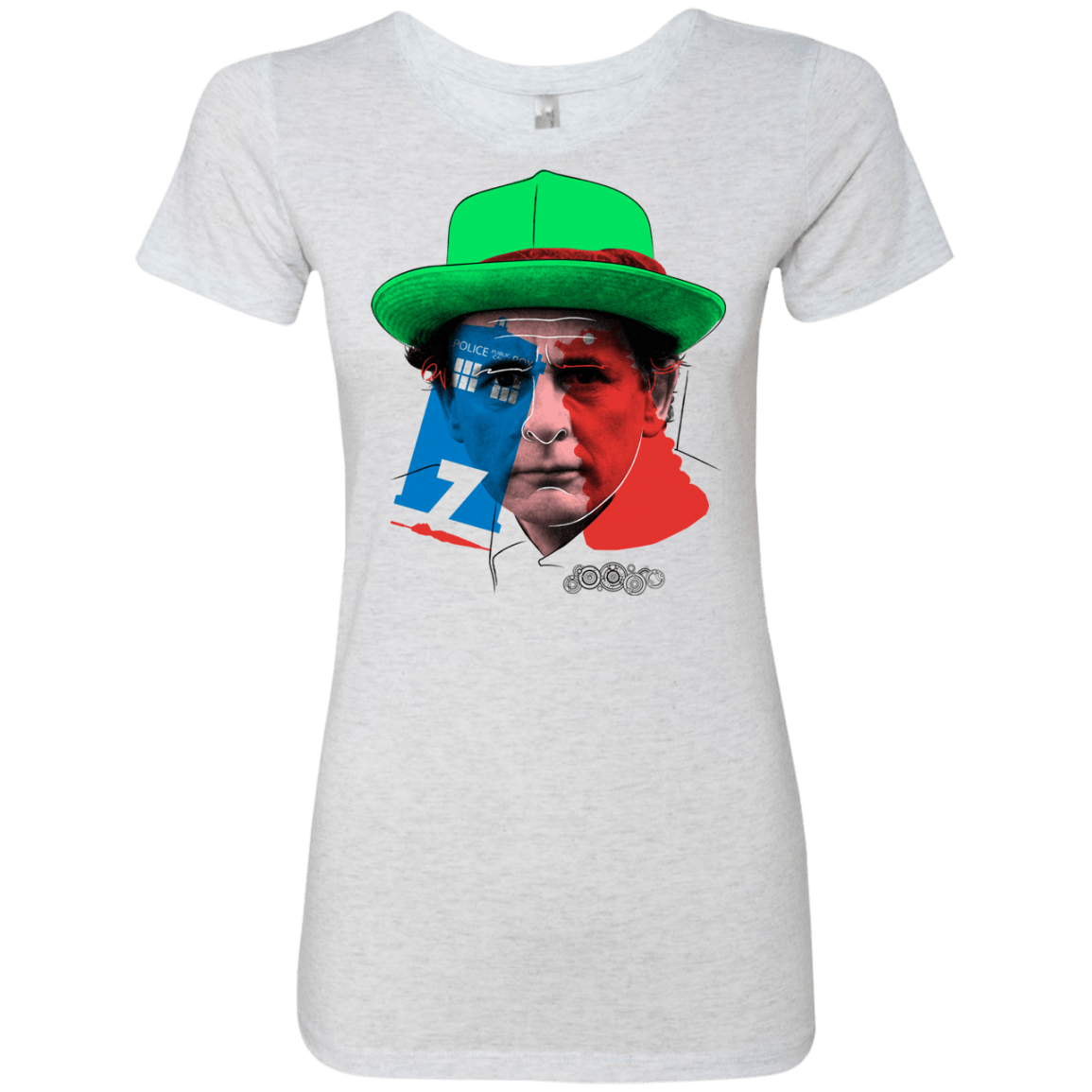 T-Shirts Heather White / S Doctor Warwhol 7 Women's Triblend T-Shirt