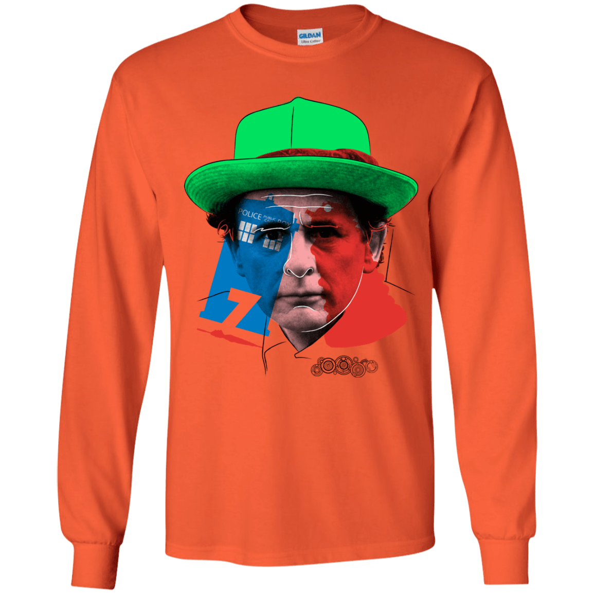 T-Shirts Orange / YS Doctor Warwhol 7 Youth Long Sleeve T-Shirt