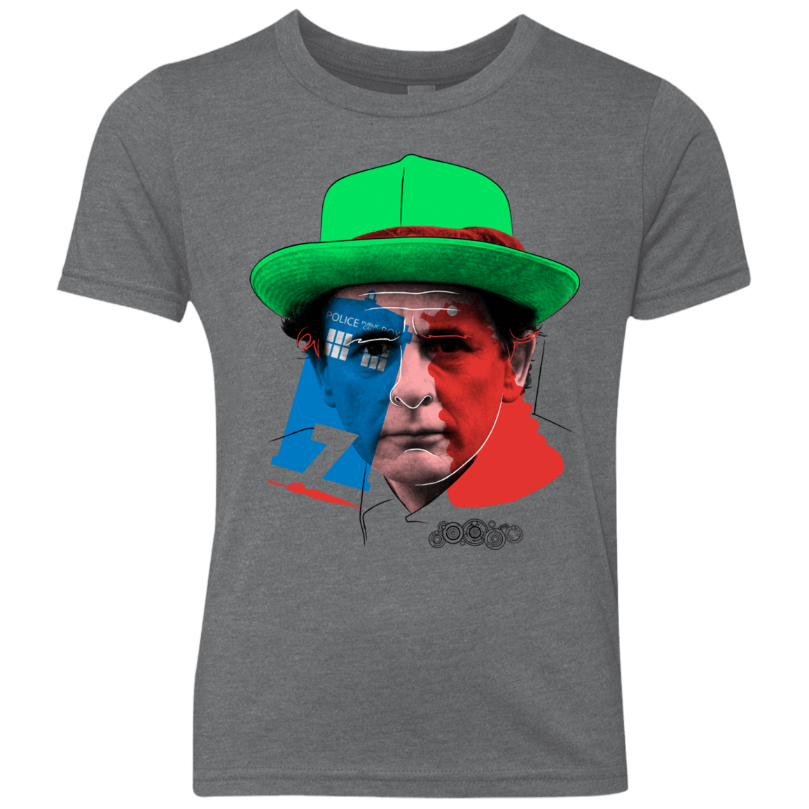 T-Shirts Premium Heather / YXS Doctor Warwhol 7 Youth Triblend T-Shirt