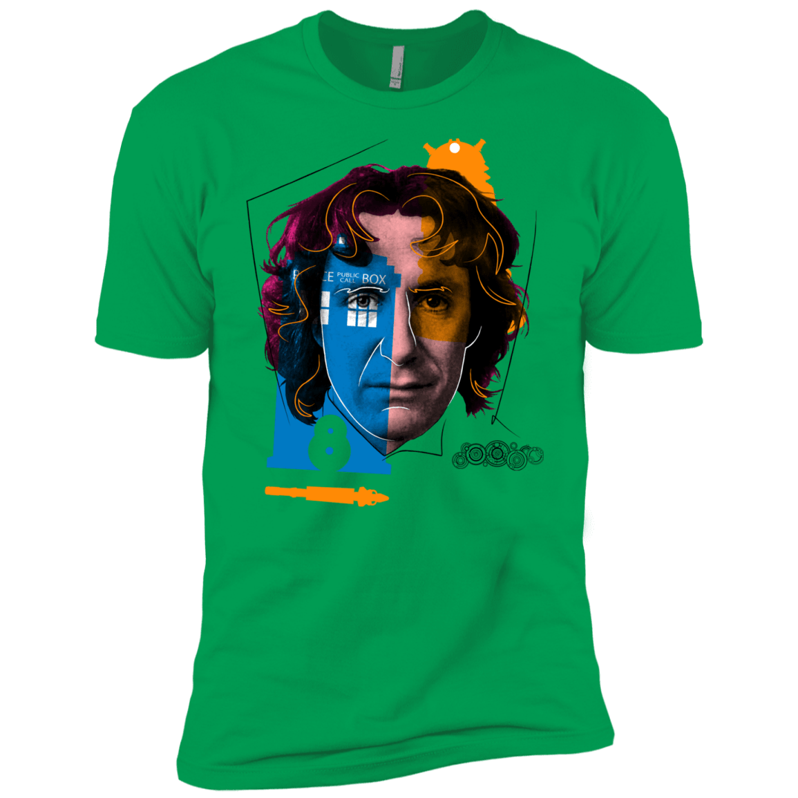 T-Shirts Kelly Green / YXS Doctor Warwhol 8 Boys Premium T-Shirt