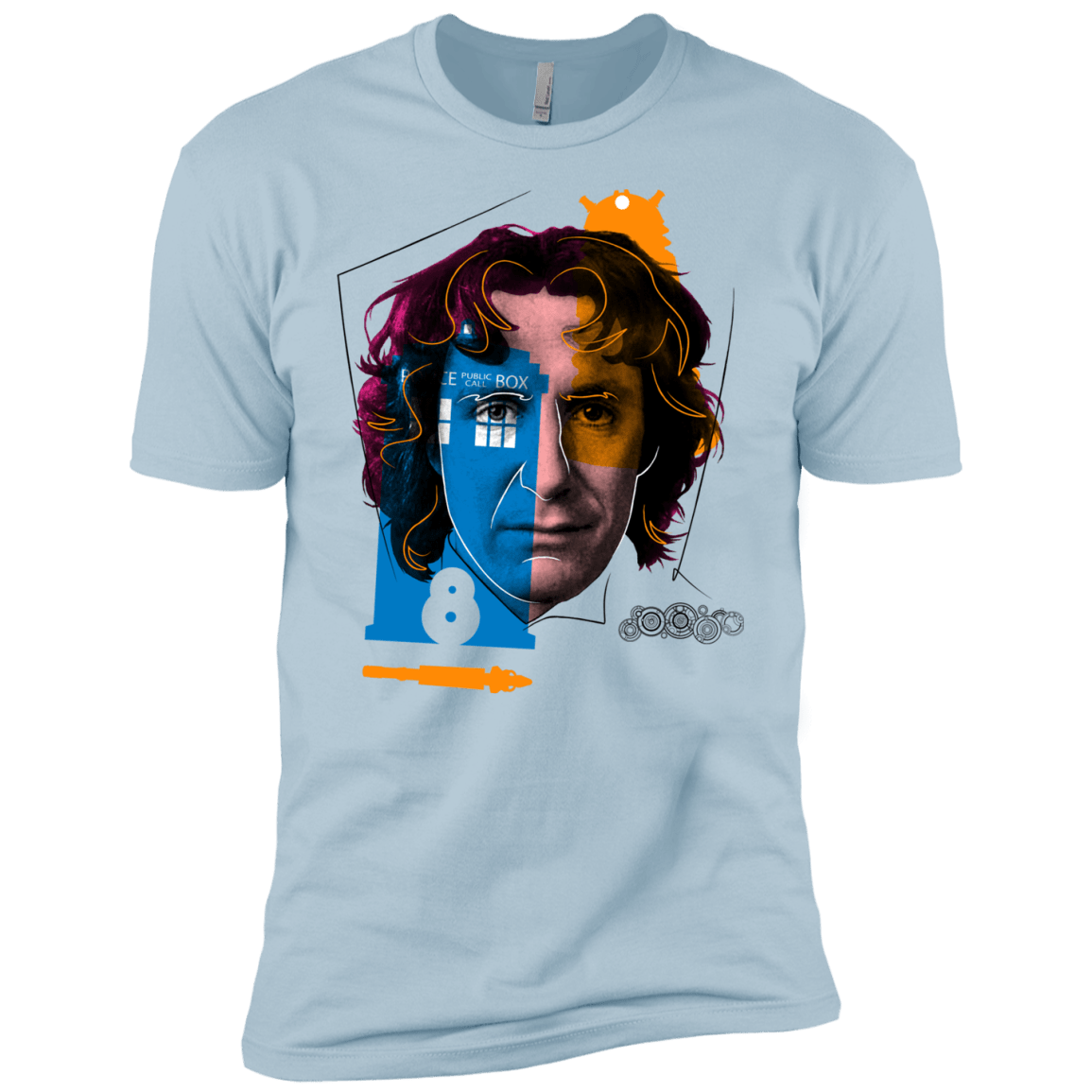 T-Shirts Light Blue / YXS Doctor Warwhol 8 Boys Premium T-Shirt