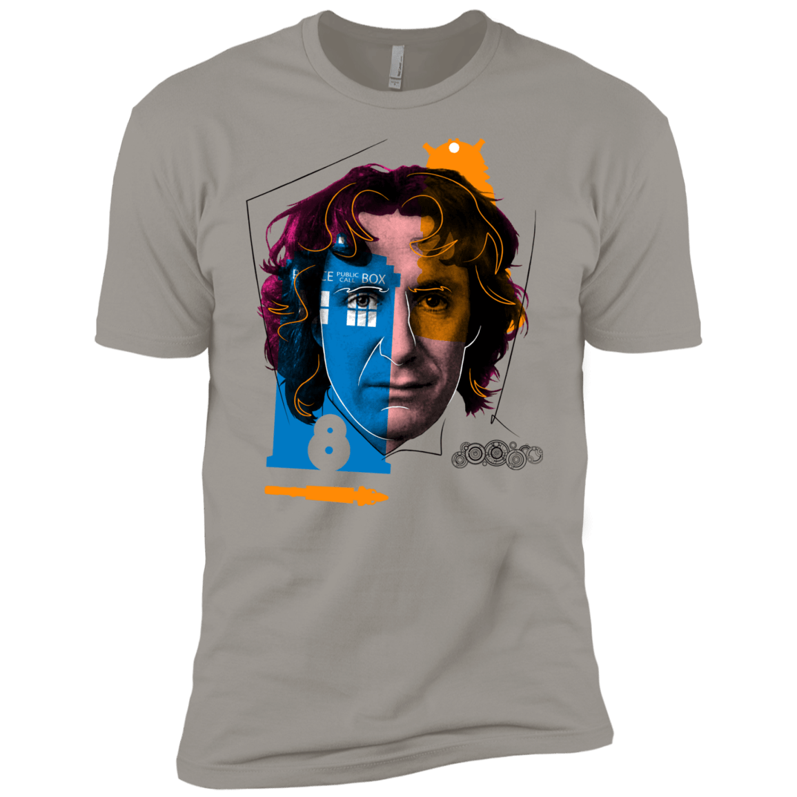 T-Shirts Light Grey / YXS Doctor Warwhol 8 Boys Premium T-Shirt