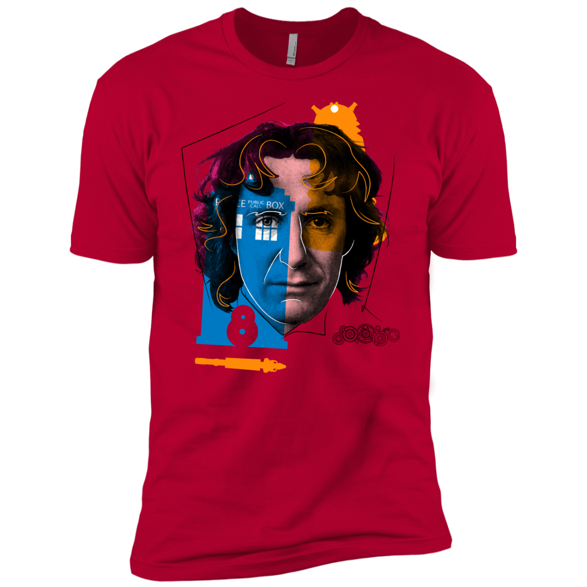 T-Shirts Red / YXS Doctor Warwhol 8 Boys Premium T-Shirt