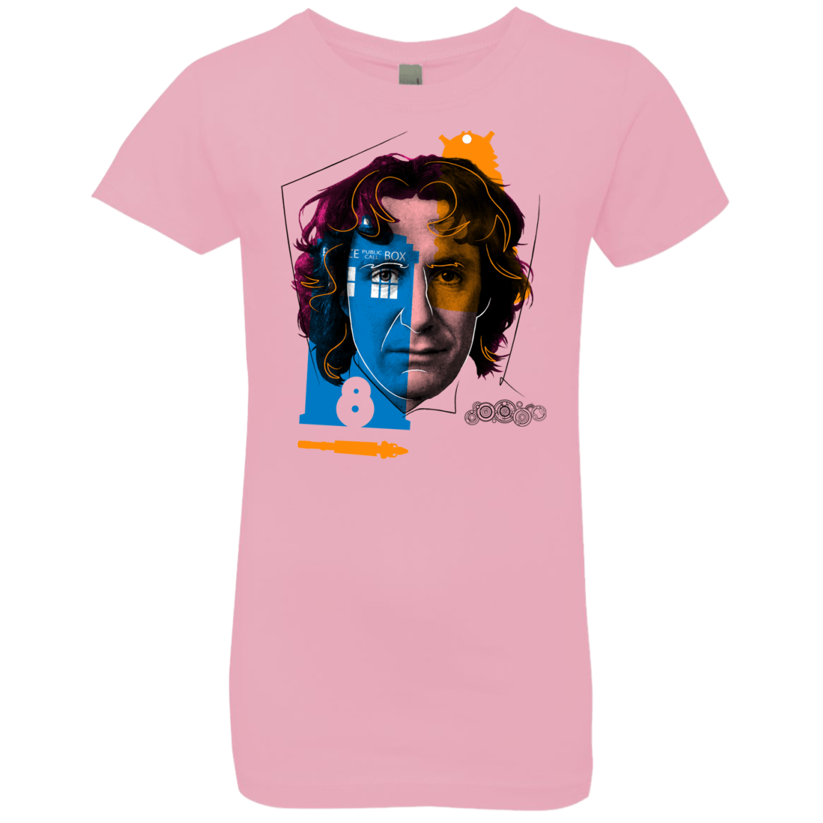 T-Shirts Light Pink / YXS Doctor Warwhol 8 Girls Premium T-Shirt