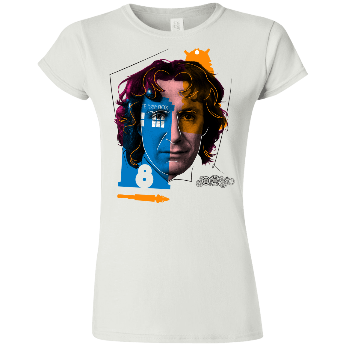 T-Shirts White / S Doctor Warwhol 8 Junior Slimmer-Fit T-Shirt