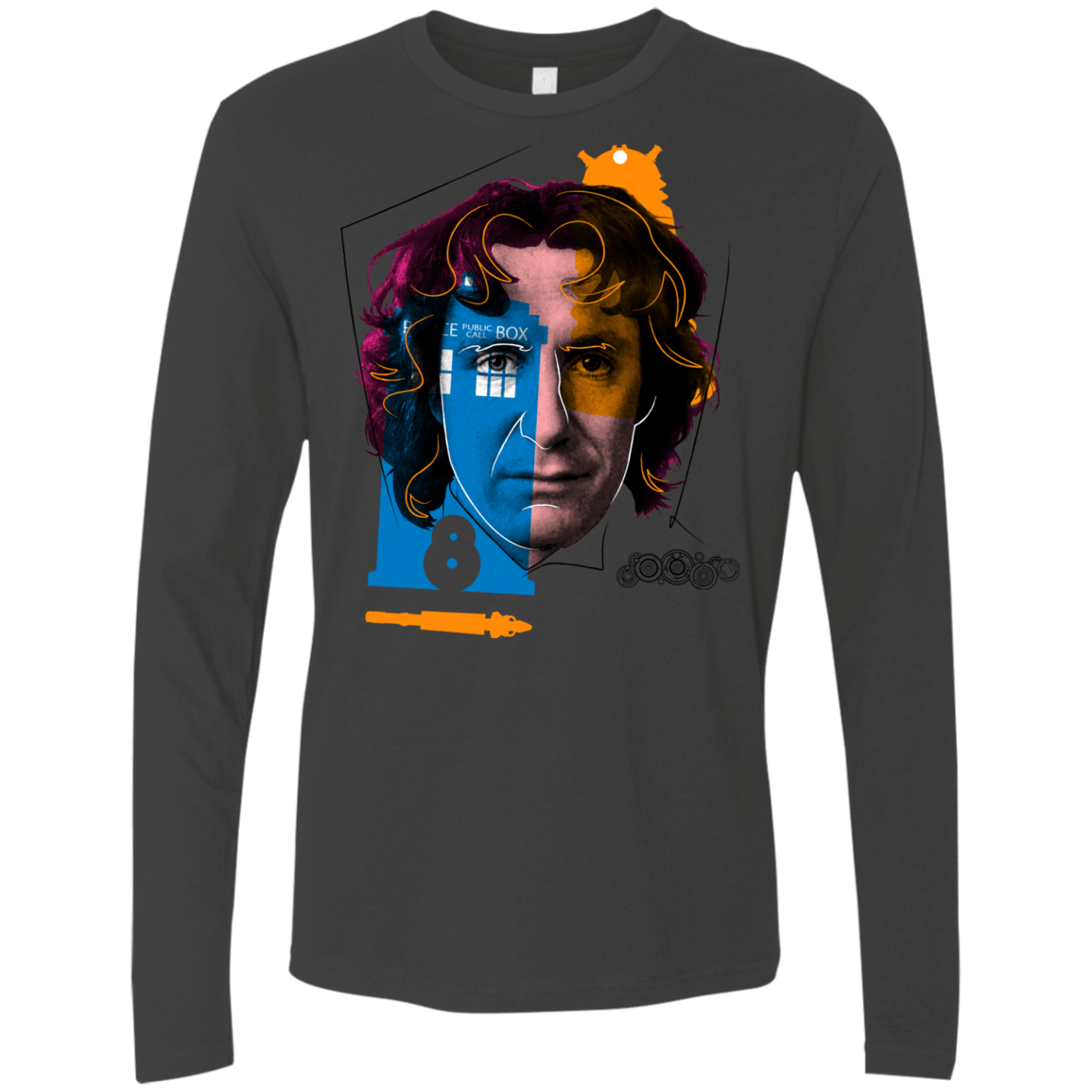 T-Shirts Heavy Metal / S Doctor Warwhol 8 Men's Premium Long Sleeve