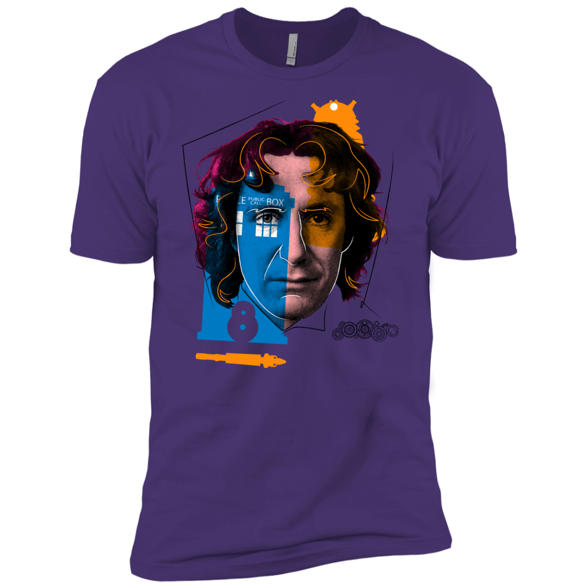 T-Shirts Purple Rush/ / X-Small Doctor Warwhol 8 Men's Premium T-Shirt