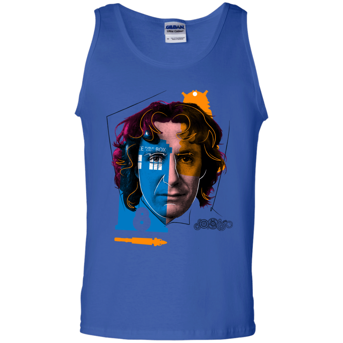 T-Shirts Royal / S Doctor Warwhol 8 Men's Tank Top