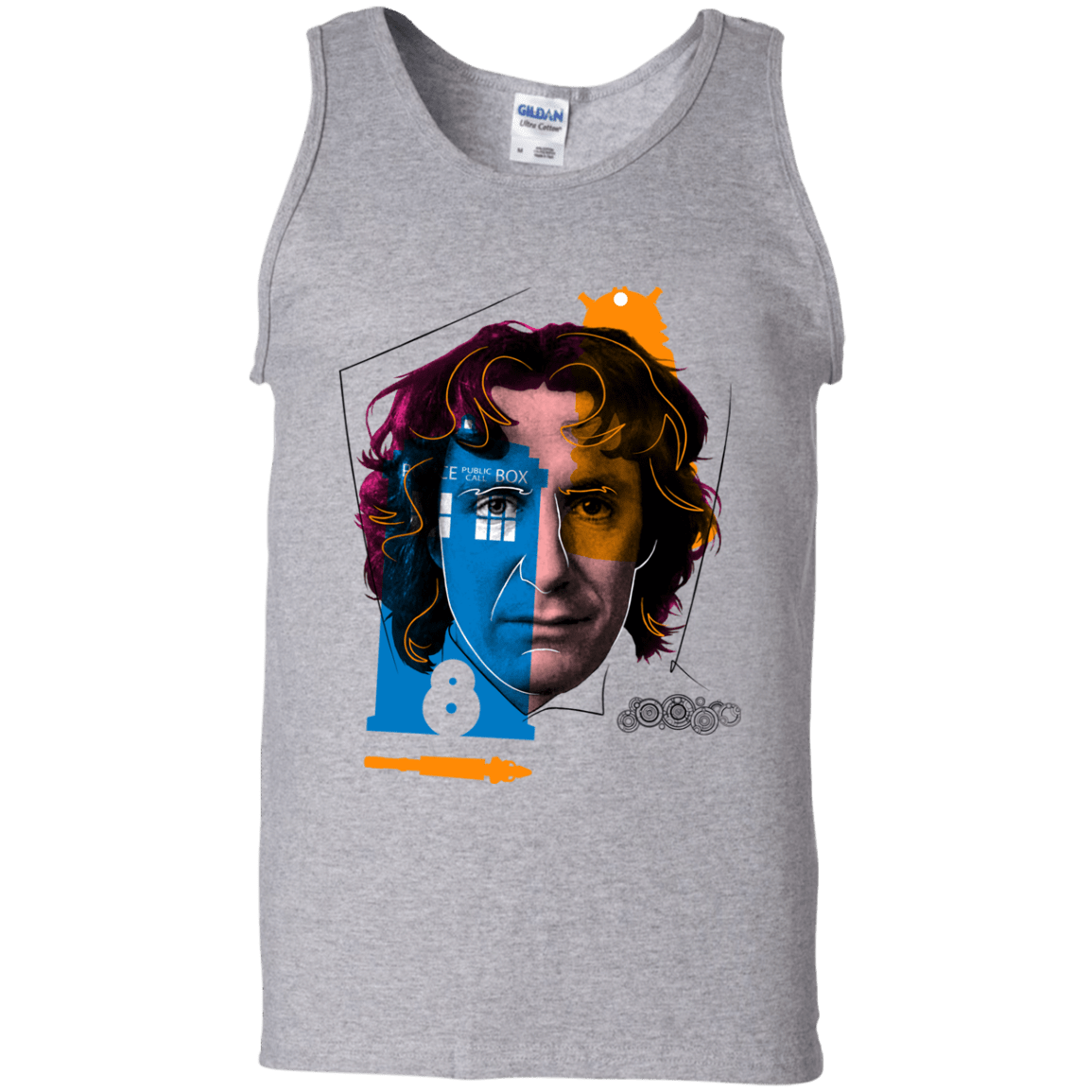 T-Shirts Sport Grey / S Doctor Warwhol 8 Men's Tank Top