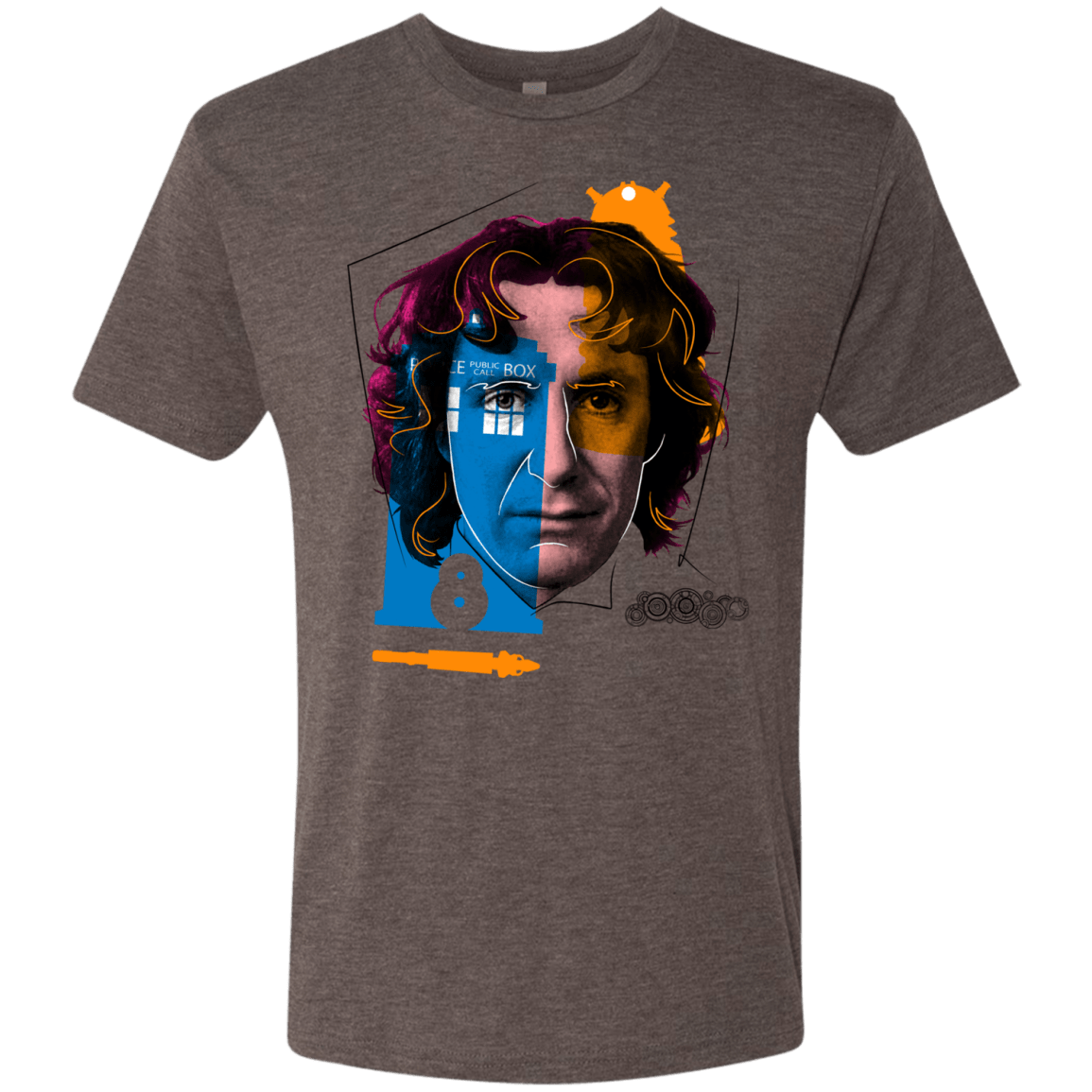 T-Shirts Macchiato / S Doctor Warwhol 8 Men's Triblend T-Shirt