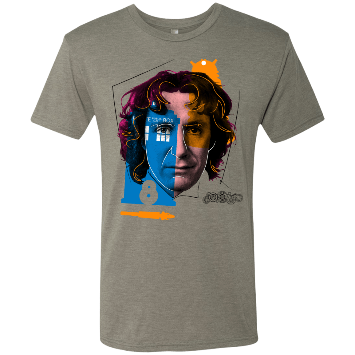 T-Shirts Venetian Grey / S Doctor Warwhol 8 Men's Triblend T-Shirt