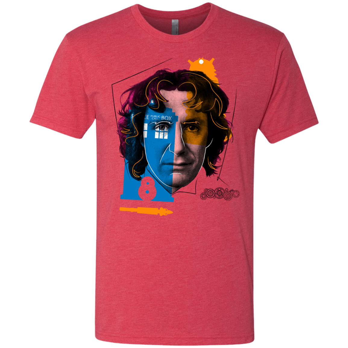 T-Shirts Vintage Red / S Doctor Warwhol 8 Men's Triblend T-Shirt