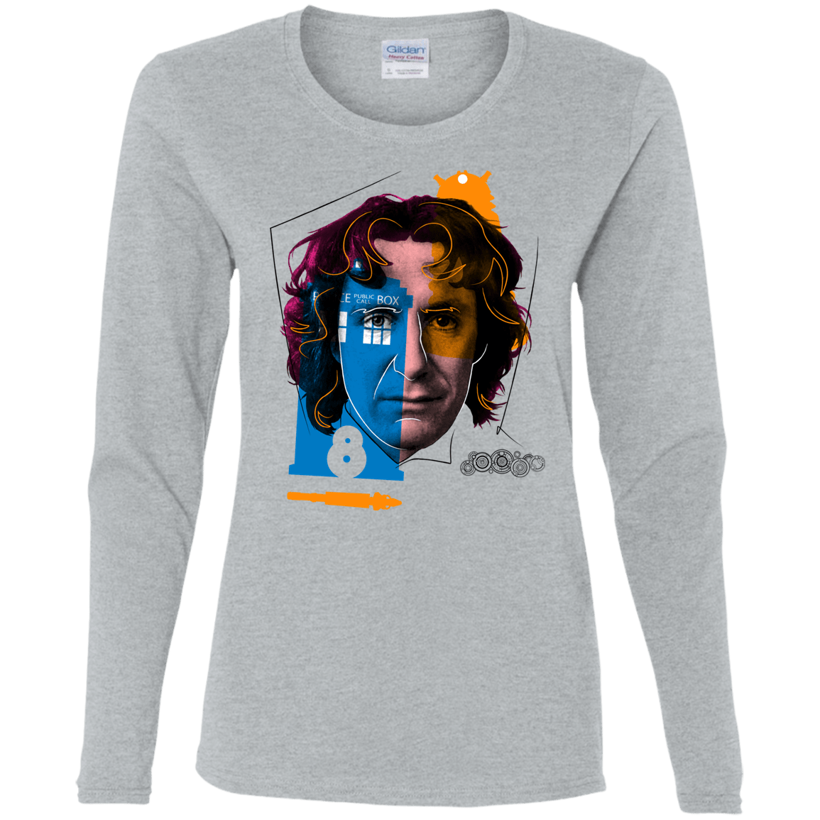 T-Shirts Sport Grey / S Doctor Warwhol 8 Women's Long Sleeve T-Shirt