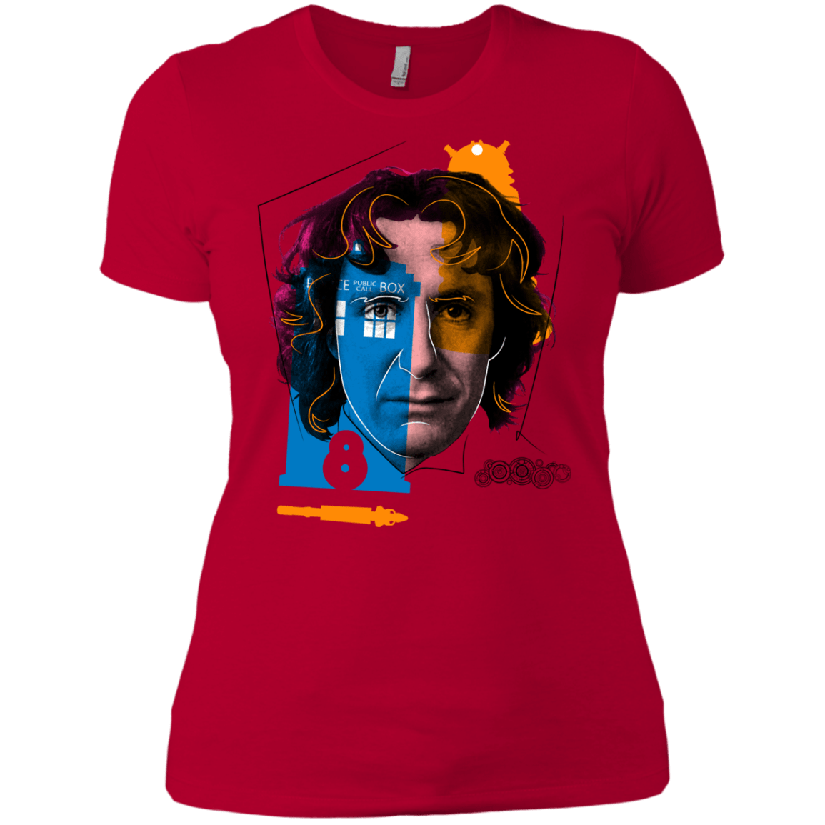 T-Shirts Red / X-Small Doctor Warwhol 8 Women's Premium T-Shirt