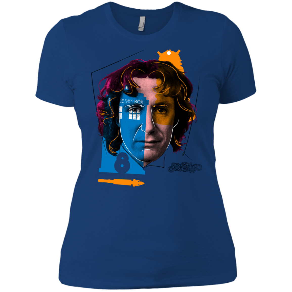 T-Shirts Royal / X-Small Doctor Warwhol 8 Women's Premium T-Shirt