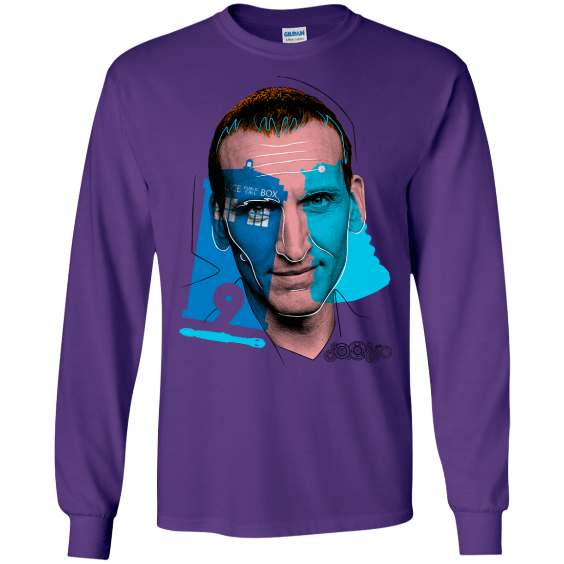 T-Shirts Purple / S Doctor Warwhol 9 Men's Long Sleeve T-Shirt