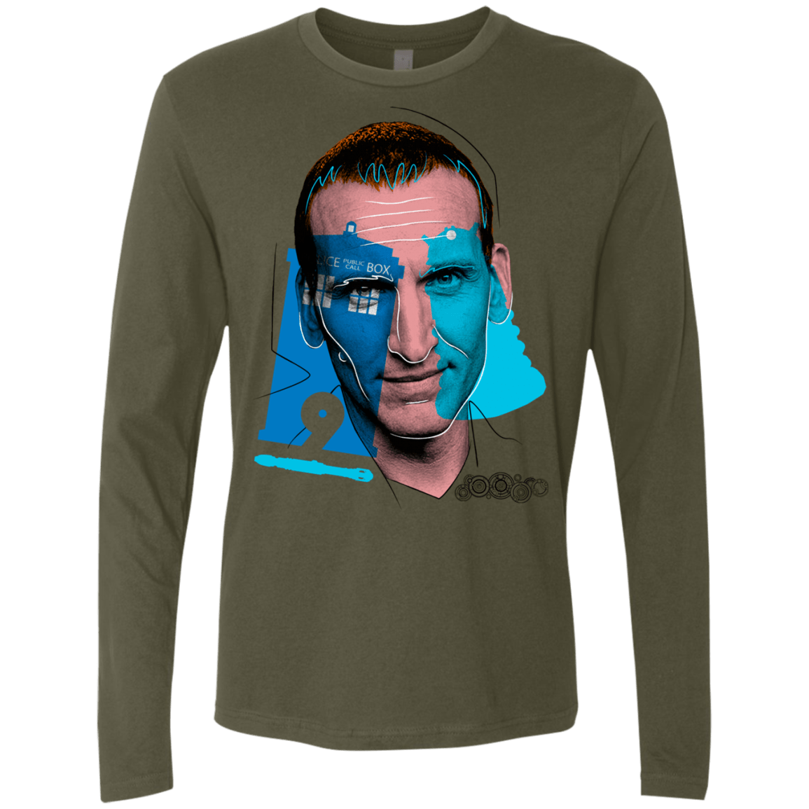 T-Shirts Military Green / S Doctor Warwhol 9 Men's Premium Long Sleeve