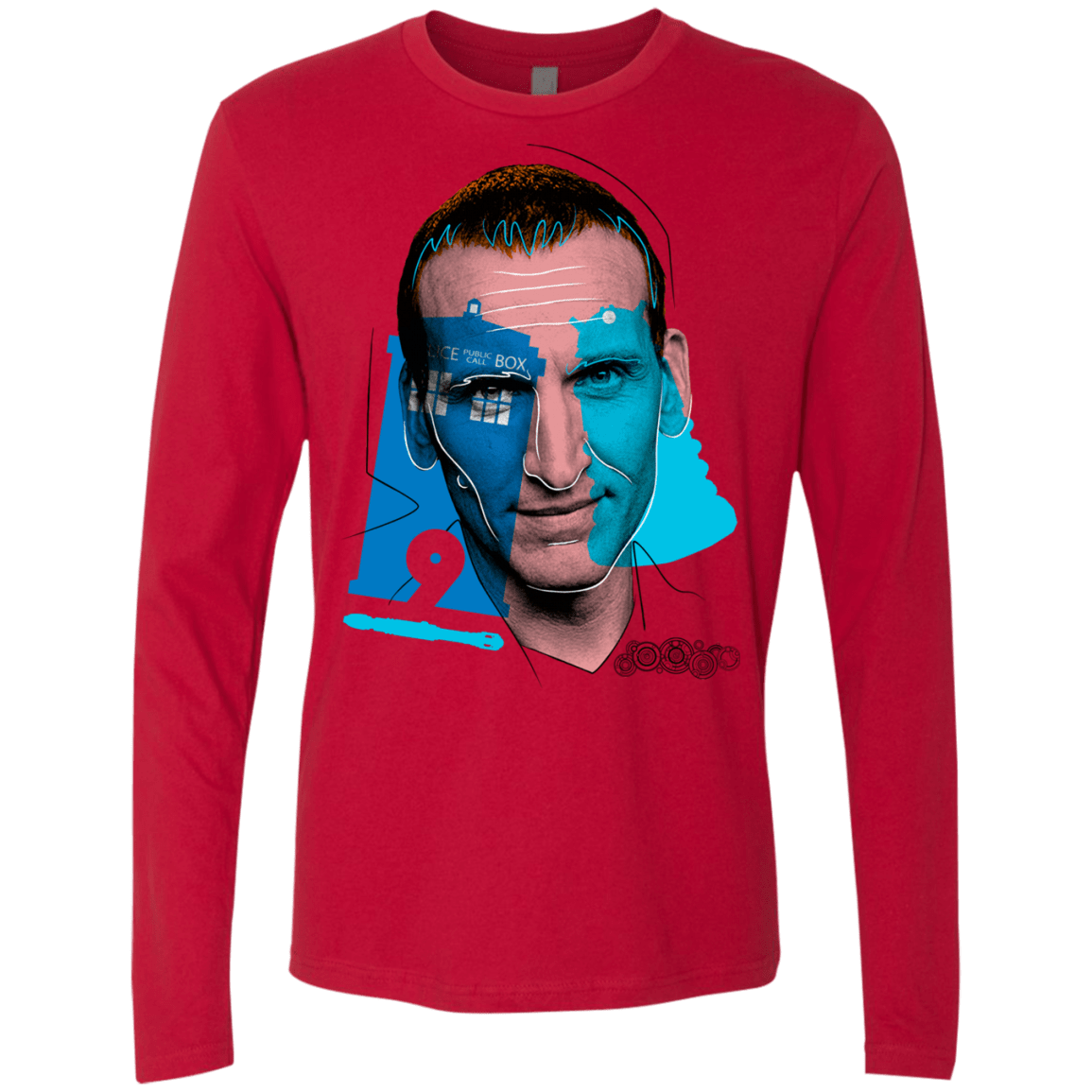 T-Shirts Red / S Doctor Warwhol 9 Men's Premium Long Sleeve